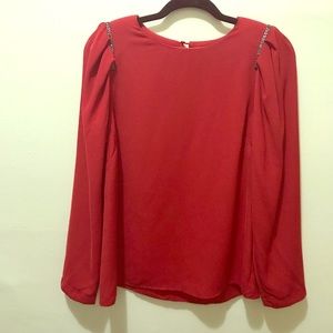 NWT Women’s Dressy Red Blouse Size M